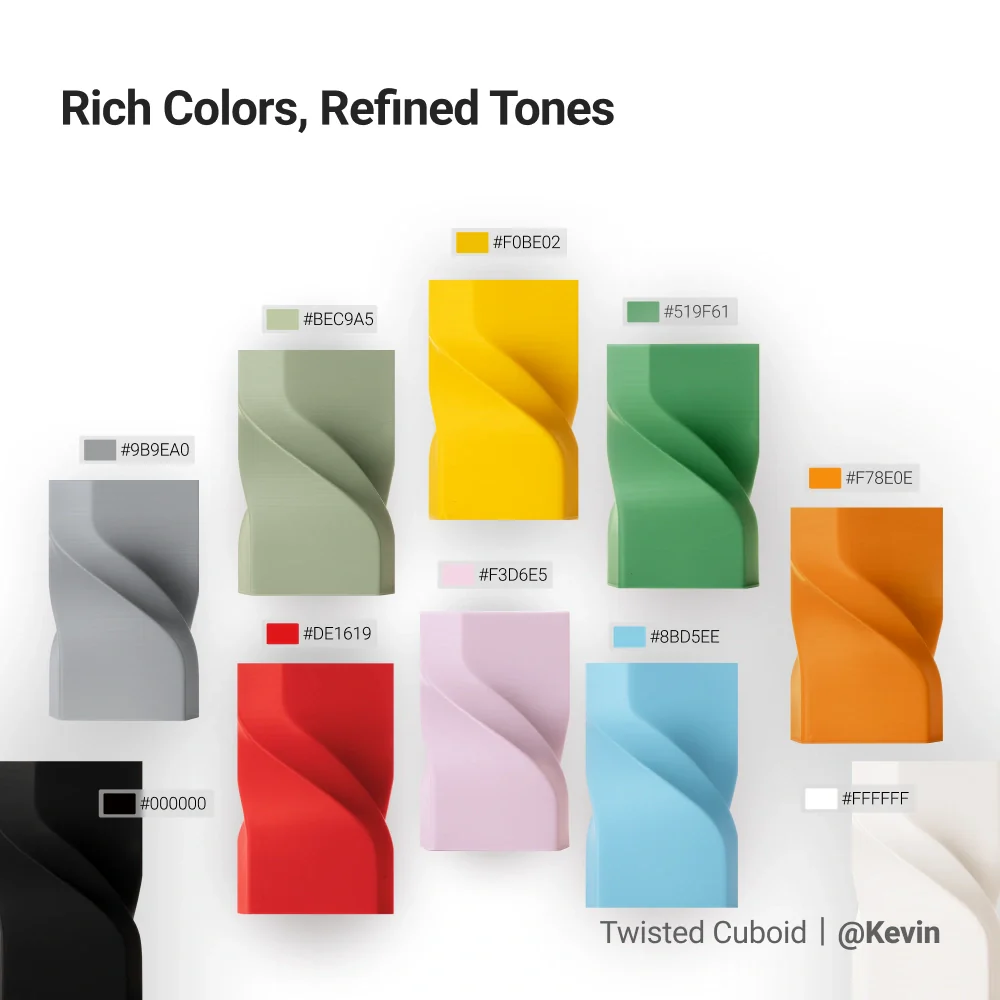 Matte PLA Filament (without RFID) - 1KG - Image 2