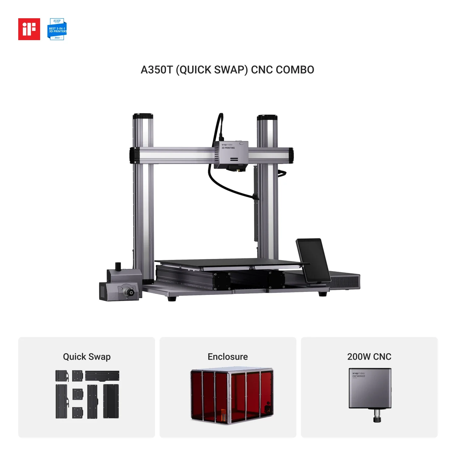 Snapmaker 2.0 Modular 3-in-1 3D Printer A350T - Image 12