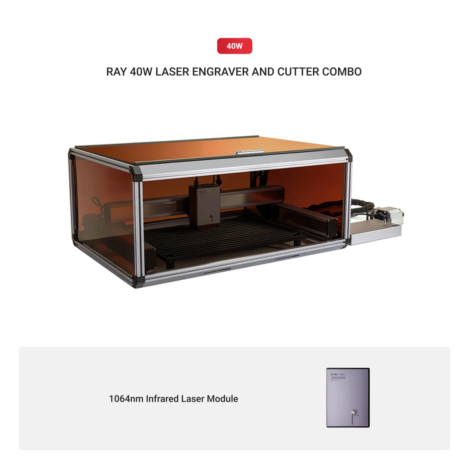 Snapmaker Ray 40W Laser Engraver and Cutter with Air Assist - Image 3