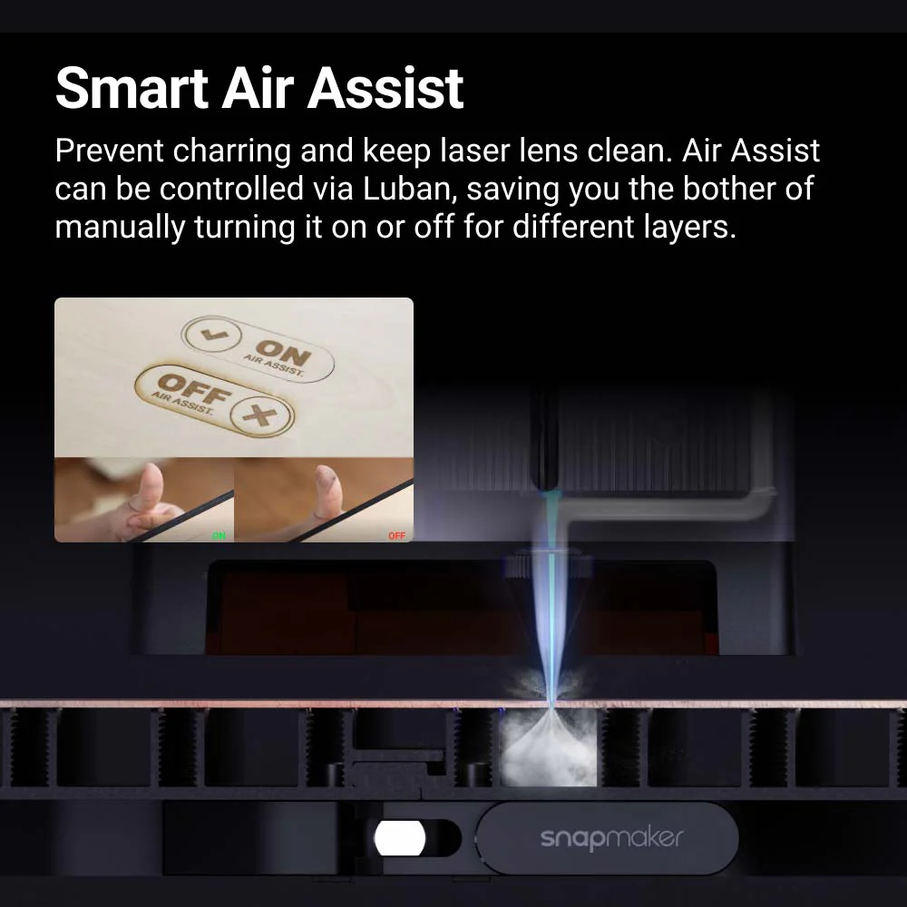 Snapmaker Ray 40W Laser Engraver and Cutter with Air Assist - Image 7