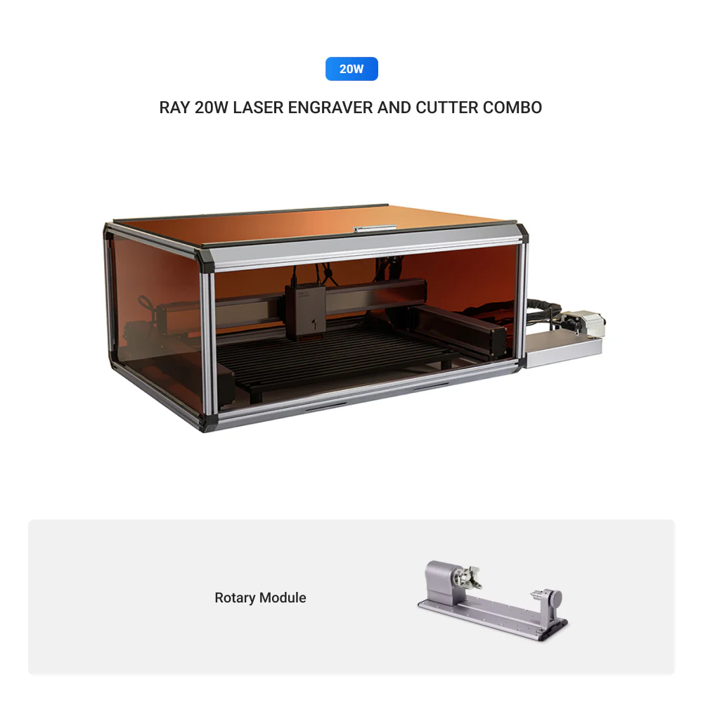 Snapmaker Ray 20W Laser Engraver and Cutter with Air Assist - Image 9